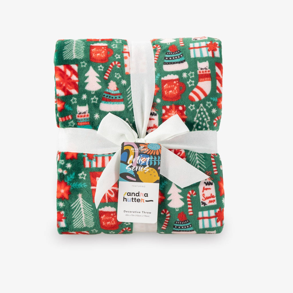 Holiday Printed VelvetLoft® Throw