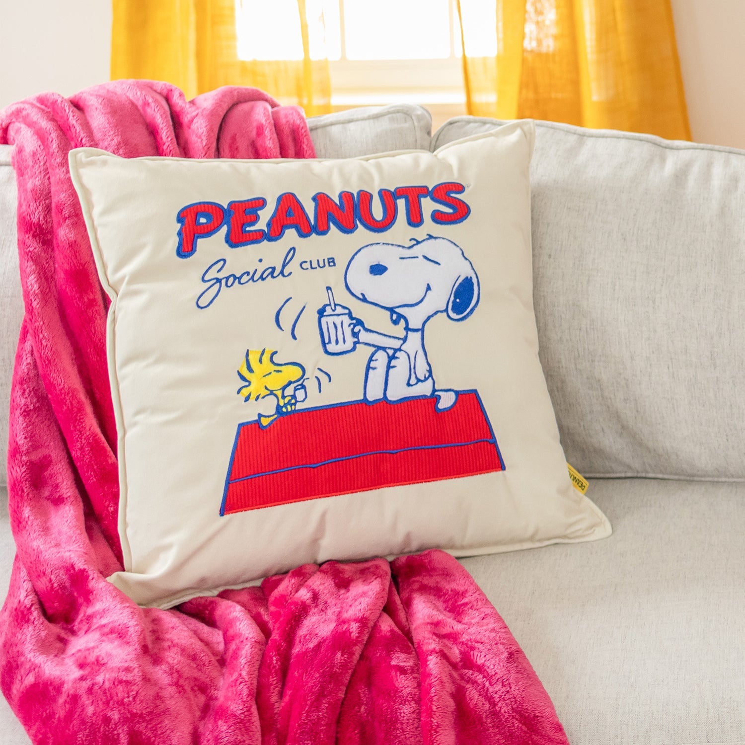 Peanuts® Social Club Pillow