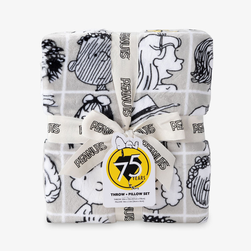 Peanuts® 75th Anniversary Throw & Pillow Set