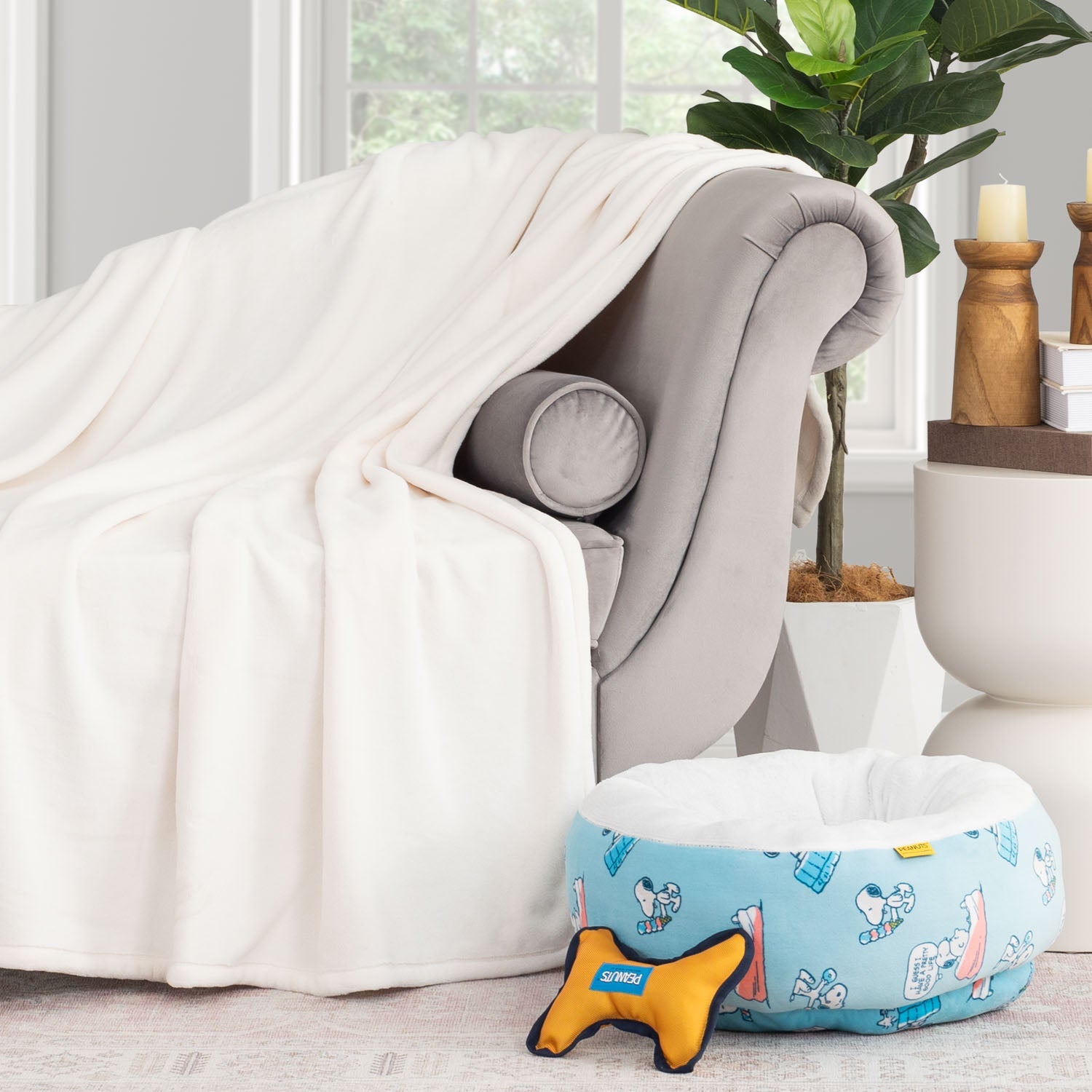 Peanuts® Pet Bed & Dog Toy Set