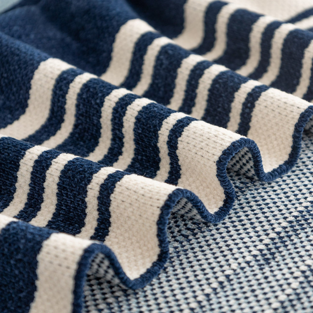 Striped Chenille Knit Throw