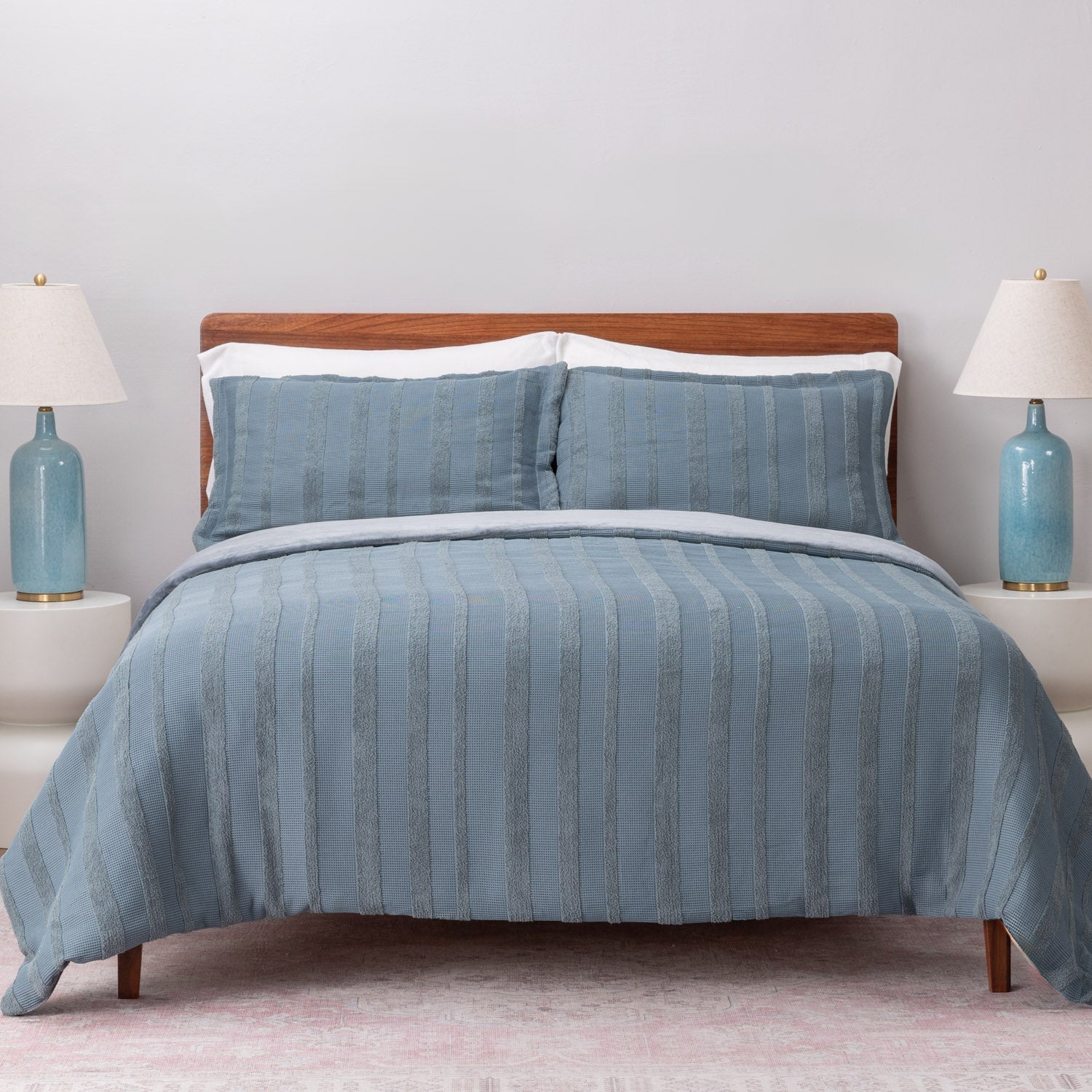 Waffle Stripe Duvet Set