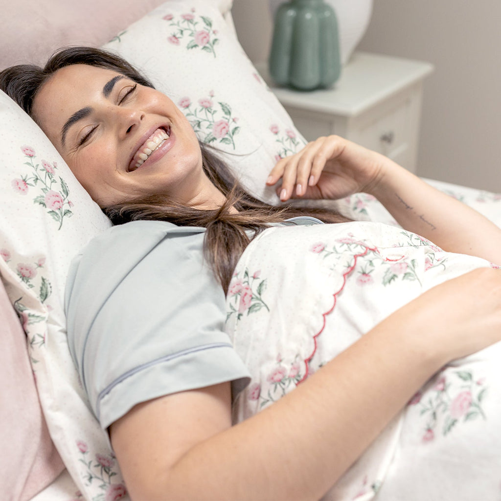 Floral Cotton Percale Sheet Set