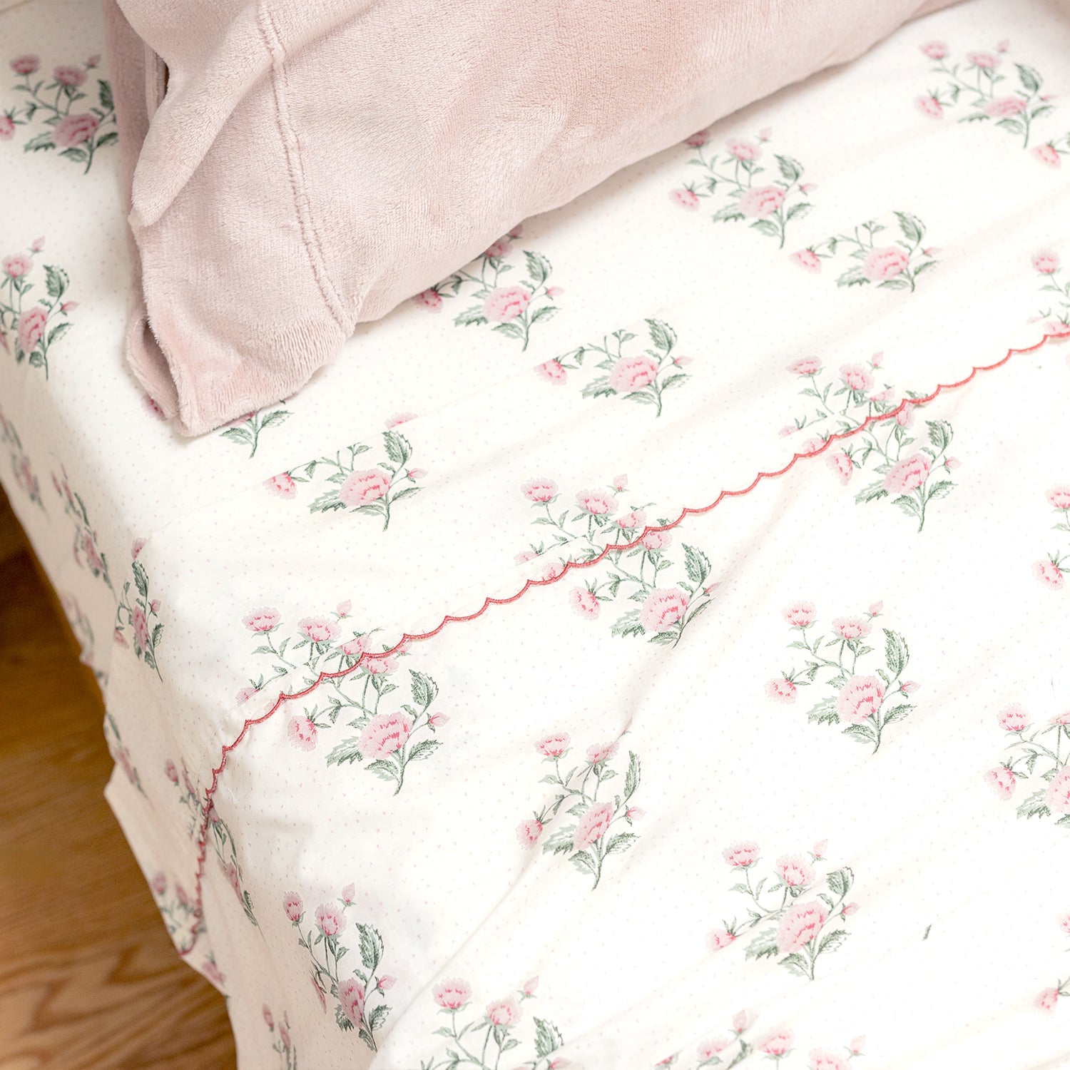 Floral Cotton Percale Sheet Set