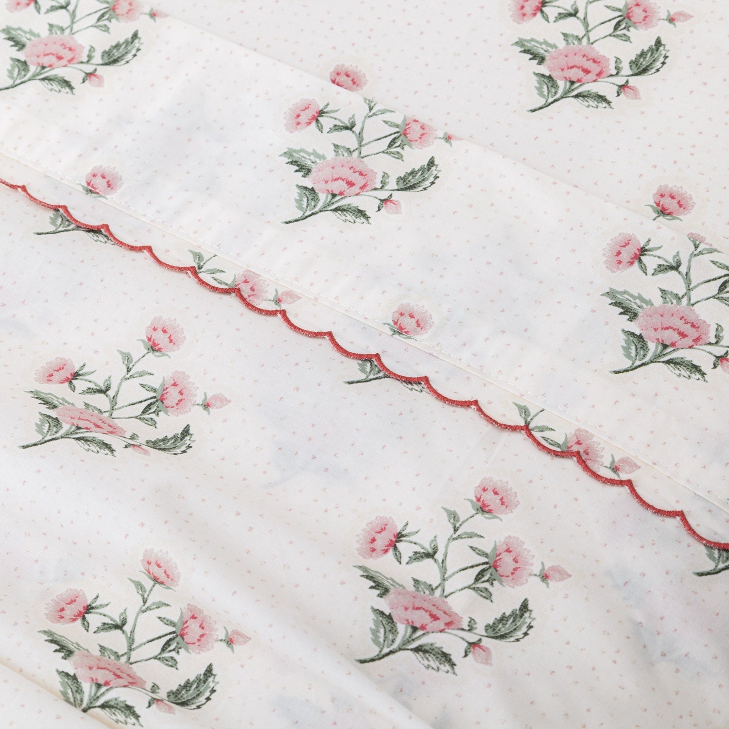Floral Cotton Percale Sheet Set