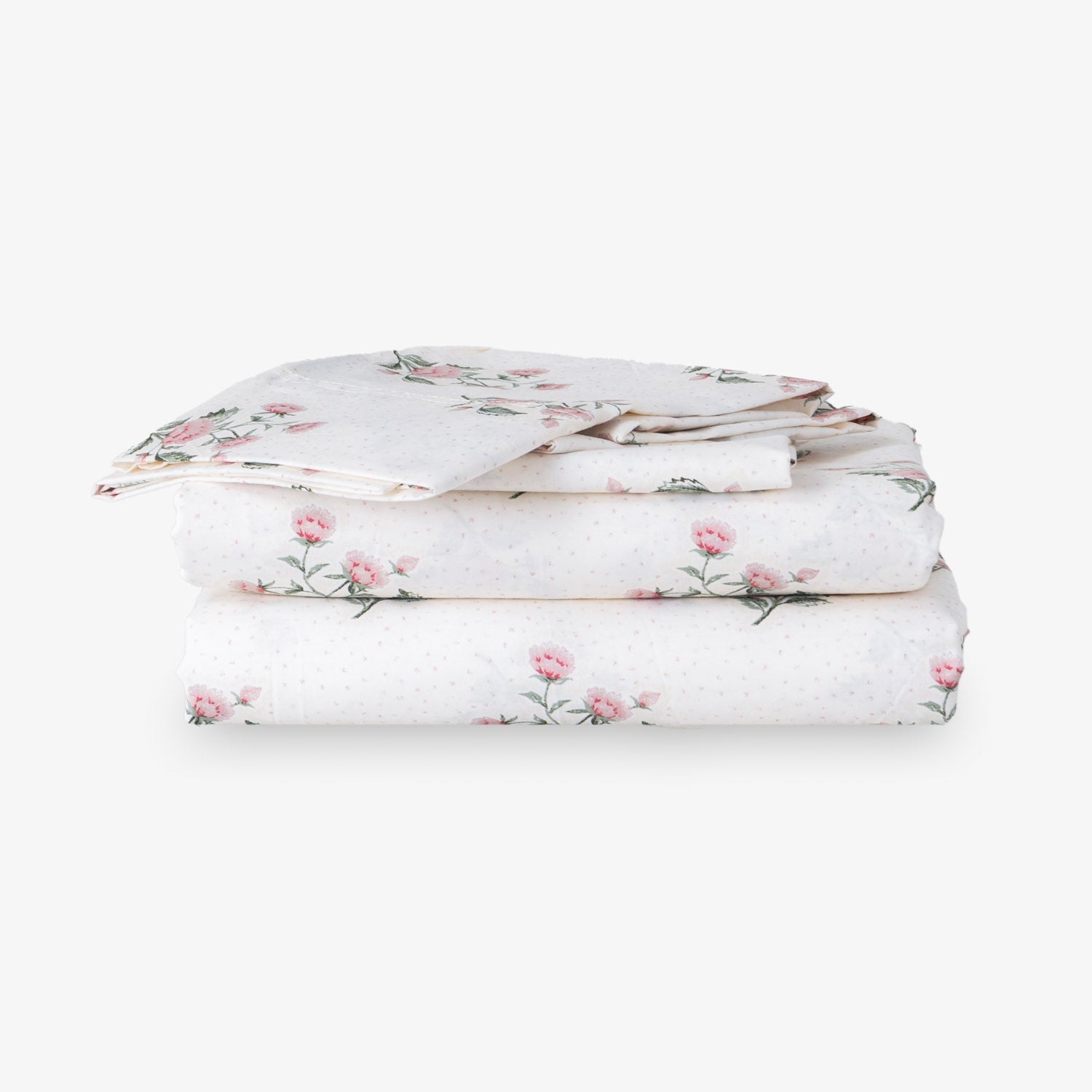 Floral Cotton Percale Sheet Set