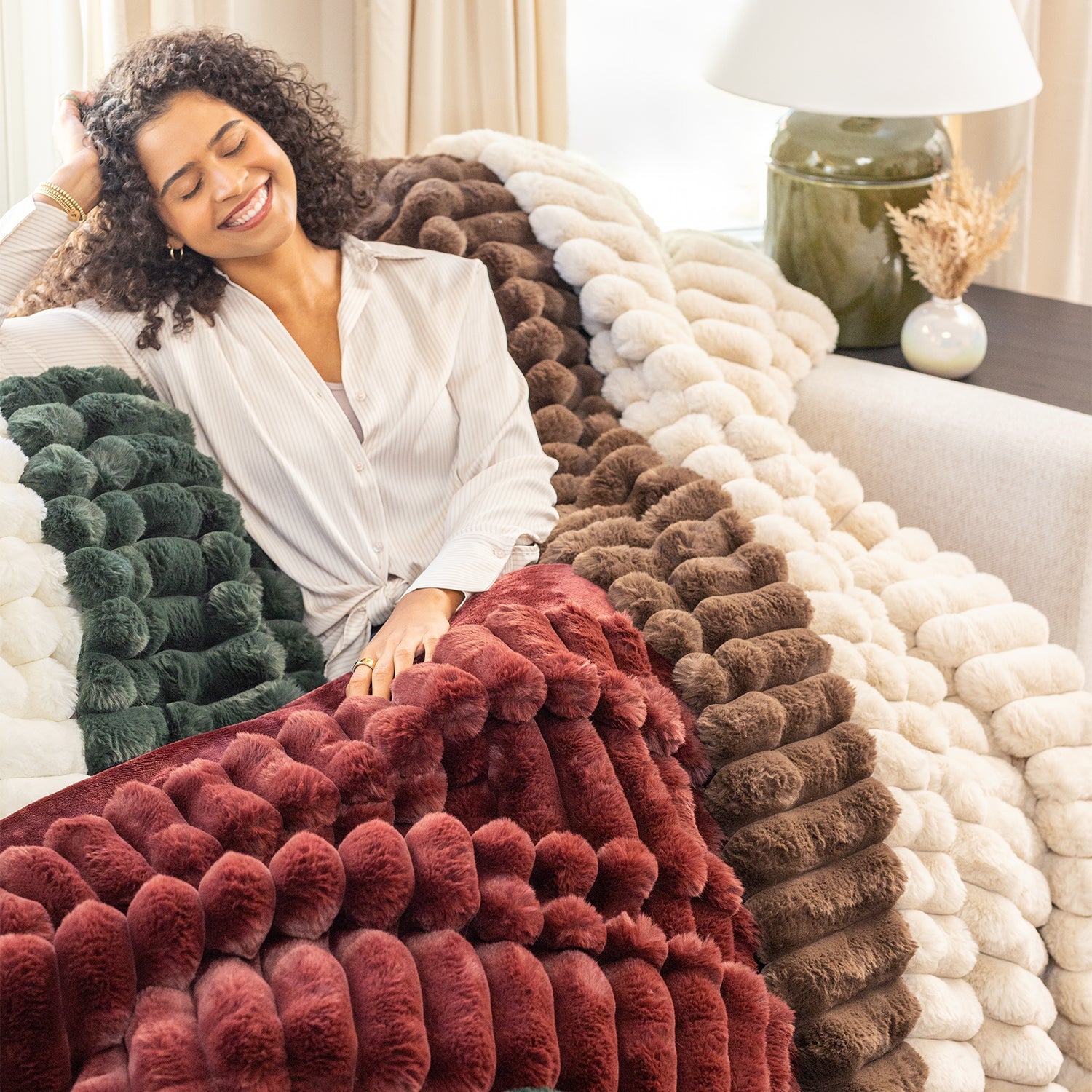 Acadia Faux Fur Throw