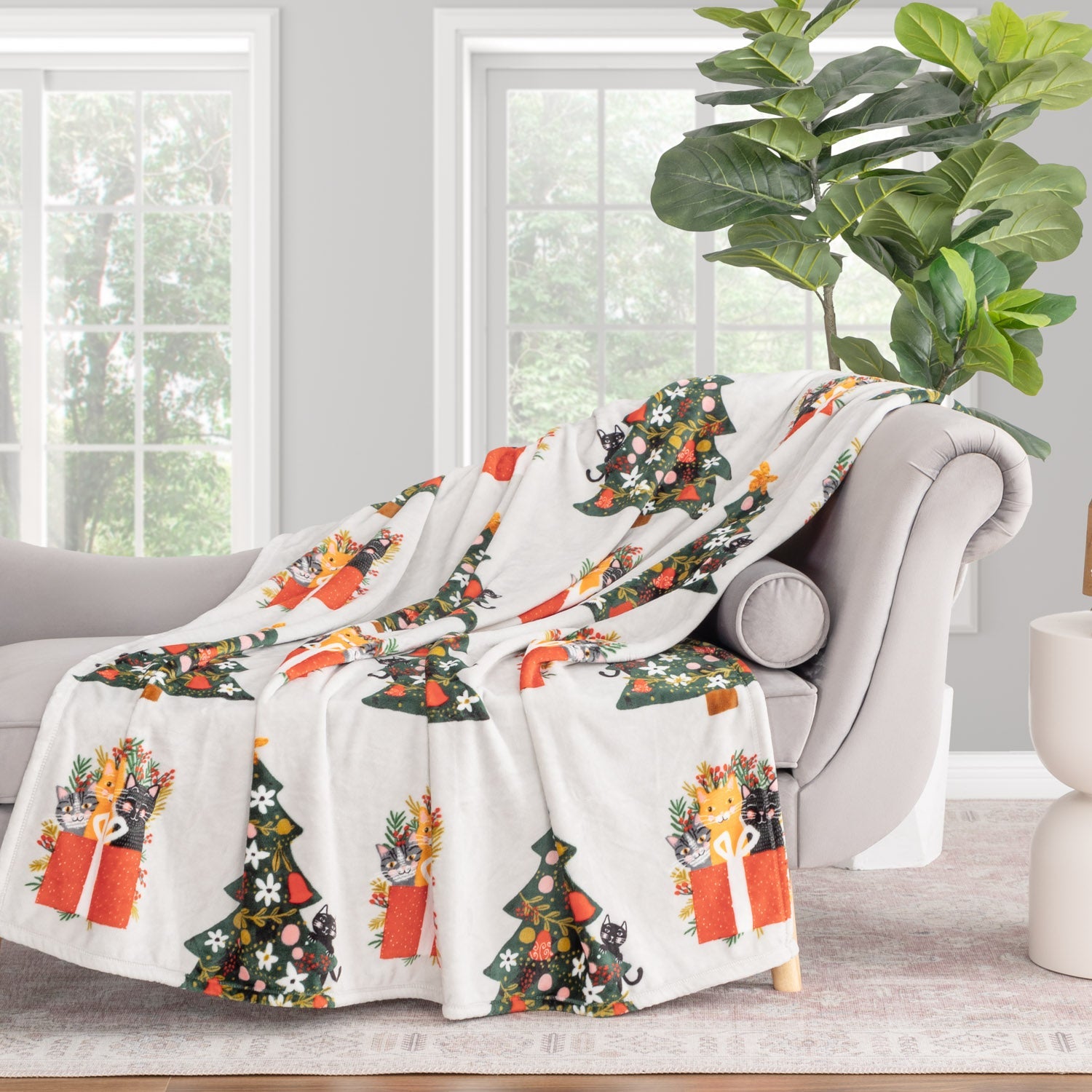 Holiday Printed VelvetLoft® Throw