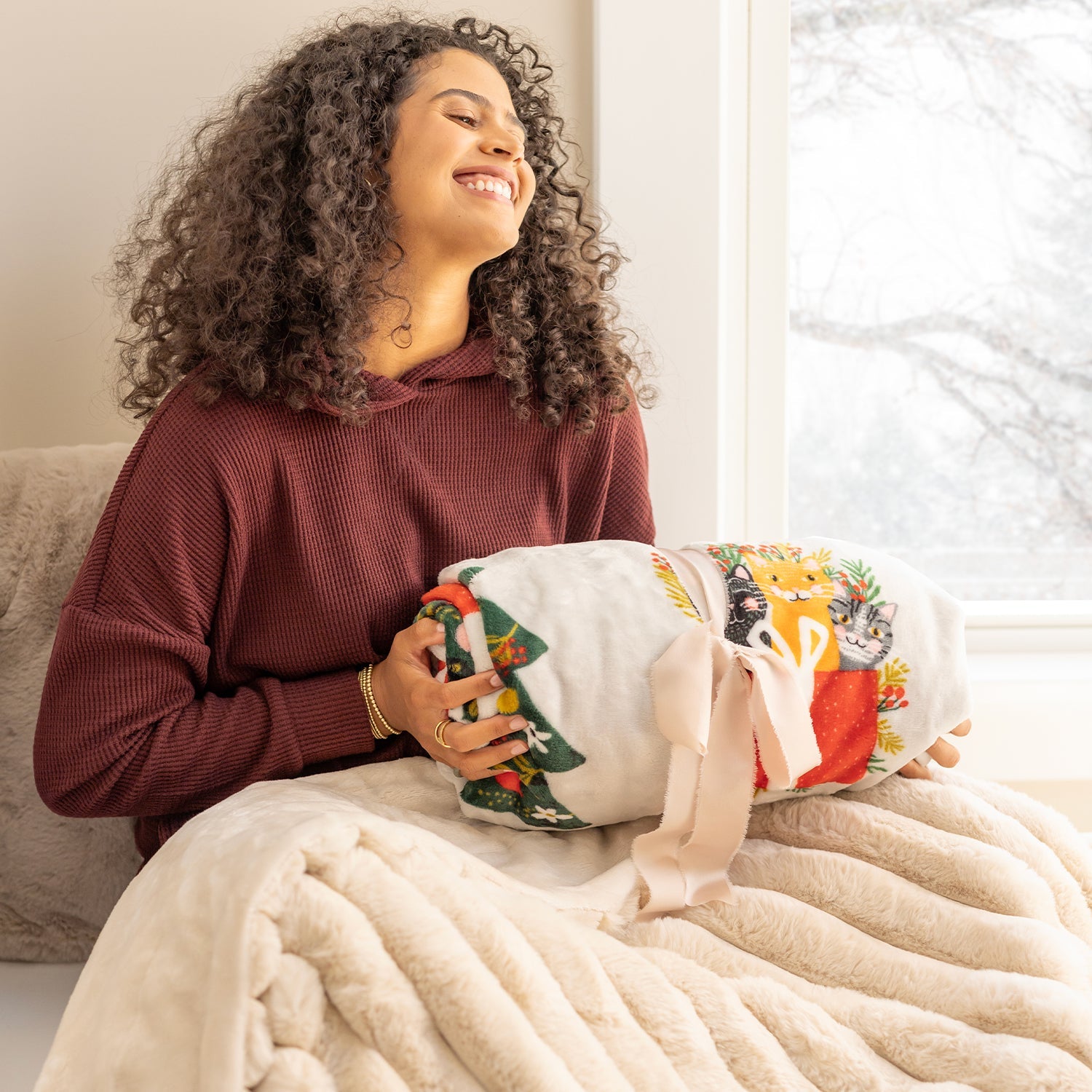 Holiday Printed VelvetLoft® Throw