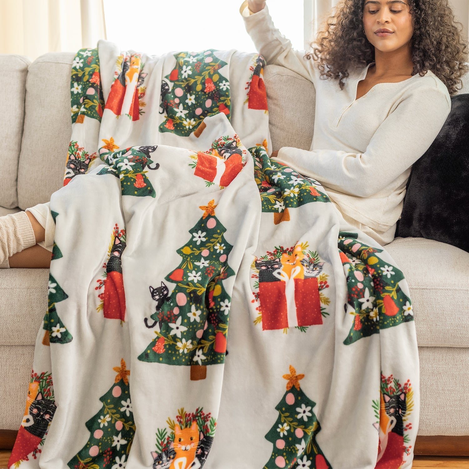 Holiday Printed VelvetLoft® Throw