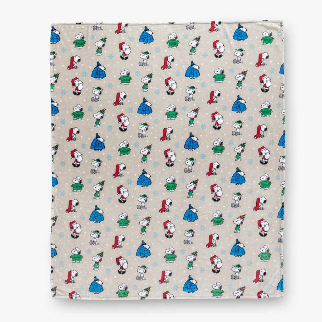 Peanuts® Holiday VelvetLoft® Throw