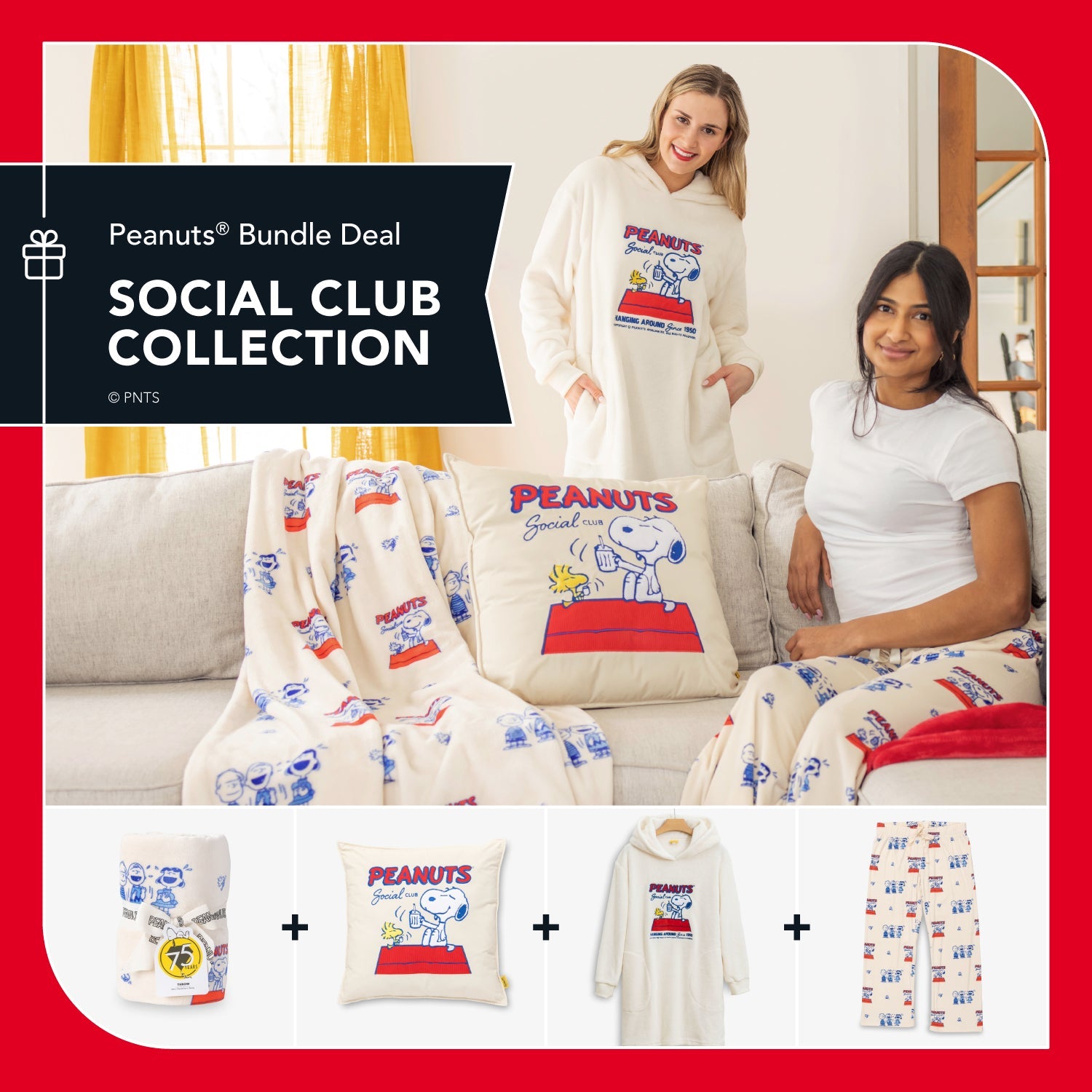 Peanuts® Social Club Gift Set ( 4 piece)